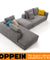 Sectional Sofa in Maize-yellow corner