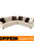 Modern Corner Three Seats Fabric Sofa